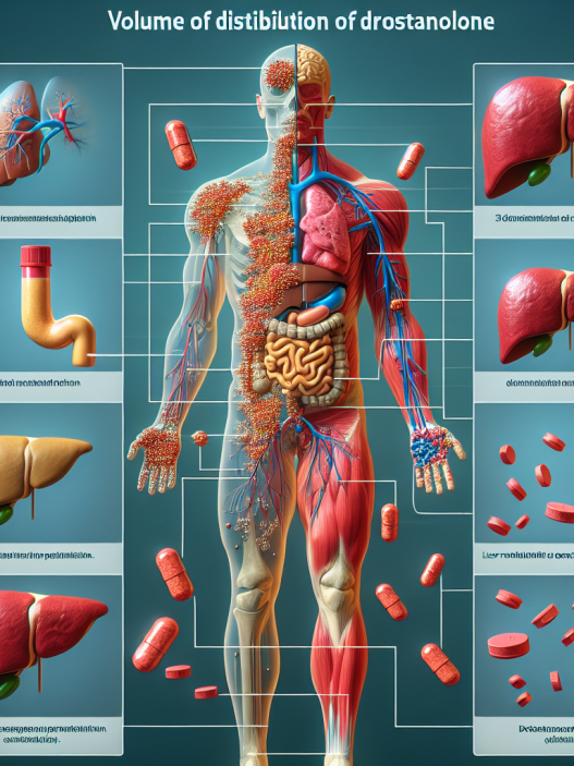 Volume of distribution of drostanolone pillole