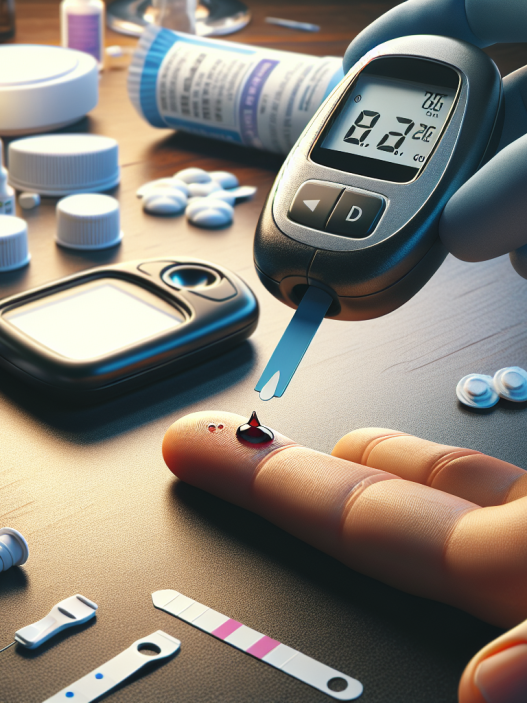 Blood glucose monitoring with trestolone acetato
